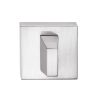 Tupai Rapido Curva/QuadraLine WC Turn on Square Rose (bolt through fixing only) - Satin Chrome
