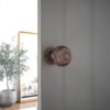 Bloxwich 50mm Rim/Mortice Door Knob Aged Bronze