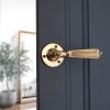 Regency Lever Door Handle Aged Brass