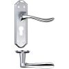 Zoo Hardware Lincoln Lever Euro Lock (47.5mm c/c) Furniture 180 x 48mm - Satin