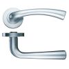 Zoo Hardware Florence lever on round rose - Satin Nickel