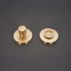 Hammered Knurlmond Thumb Turn & Release Satin Brass
