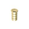 Zoo Hardware Dust Socket for Flush Bolts - Concrete 20mm dia. x 38mm - Polished Brass