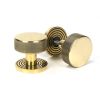 Aged Brass Brompton Mortice/Rim Knob Set (Beehive)