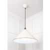 White Gloss Hockley Pendant in Teasel