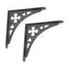 Victorian Gothic Shelf Bracket Black (Sold in Pairs)