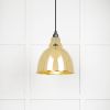 Hammered Brass Brindley Pendant