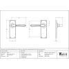 Polished Chrome Hinton Lever Latch Set