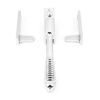 Polished Chrome Night-Vent Locking Reeded Fastener