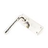 Polished Nickel Hammered Newbury Lever Euro Lock Set