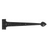 Black Textured 18" Cast T Hinge (pair)