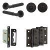 Complete Bloom Door Handle Pack - Internal Doors - Black - By Frelan Hardware - JE-B5B3-MB