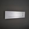 Victorian Letter Plate 250mm Satin Chrome