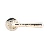 Polished Nickel Hammered Newbury Lever on Rose Set (Plain) - Unsprung