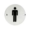 Zoo Hardware Sex Symbol - Male - 76mm dia - Satin Stainless