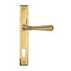 Polished Brass Newbury Slimline Lever Espag. Lock Set