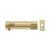 Jedo Brass Necked Barrel Bolts 152x25mm Polished Brass - By Frelan Hardware - J1002BF