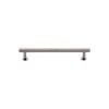 Heritage Brass Cabinet Pull Knurled Design with 16mm Rose 96mm CTC Polished Nickel finish