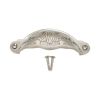 Floral Cup Pull Polished Nickel
