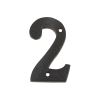 Zoo Hardware Numeral - No. 2 - 4" - Black