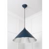 Hammered Nickel Hockley Pendant in Dusk