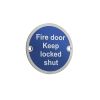 Stainless Steel Fire Door Keep Locked Shut 75mm Polished Stainless Steel - By Frelan Hardware - JS109PSS