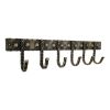 Iron Coat Hook Dotted 6 leg - Antique