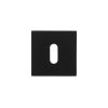 Oro & Oro Key Escutcheons on Square Rose - Matt Black (Pair)