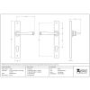 Polished Bronze Avon Slimline Lever Espag. Lock Set