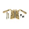 Aged Brass Hinton Lever Euro Lock Set