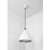 Smooth Nickel Brindley Pendant in Flock