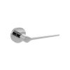 Senza Pari Laviano Lever Door Handle on Minimal Round Rose - Polished Chrome (Pair)