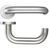 Zoo Hardware 22mm Return to Door Lever - Push On Rose - Stainless Steel