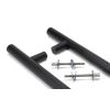 Matt Black SS (316) 1.2m T Bar Handle B2B Fix 32mm Ø