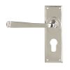 Polished Nickel Avon Lever Euro Lock Set