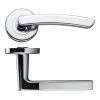 Zoo Hardware Santiago lever on round rose - Polished Chrome