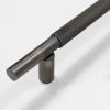 Millhouse Brass Thomson Knurled Cabinet Pull Handle 225mm CTC x 20mm - Urban Bronze