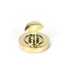 Polished Brass Round Thumbturn Set (Plain)