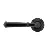Black Regency Lever on Rose Set (Beehive)