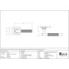 Matt Black Brompton Lever on Rose Set (Square)