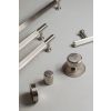 Millhouse Brass Battersea Linear T-Bar Cabinet Pull Handle on Backplate 320mm - Urban Dark Bronze