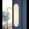 Georgian Half Round  Finger Plate 300mm Satin Brass