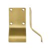 Zoo Hardware Cylinder Latch Pull - Blank Profile - 88mm x 43mm - PVD Satin Brass