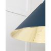 Smooth Brass Hockley Pendant in Dusk