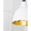Smooth Brass Brindley Pendant in Flock