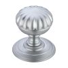Zoo Hardware Ringed Mortice Knob - Concealed Fix - Satin Chrome