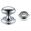 Zoo Hardware Oval Thumb Turn with Coin Release - 5mm spindle - Chrome