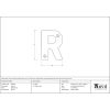 Aged Bronze Letter R