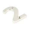 Polished Nickel Numeral 2