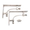 Beehive Small Shelf Bracket Polished Nickel (Sold in Pairs)